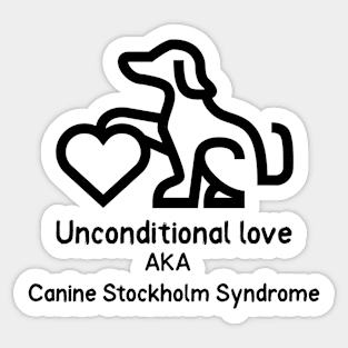 Canine Stockholm Syndrome Sticker